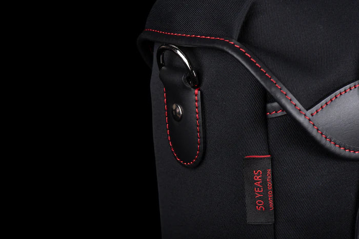 Billingham 50 Years 72 - Black/Black with Red Stitching Camera Bag