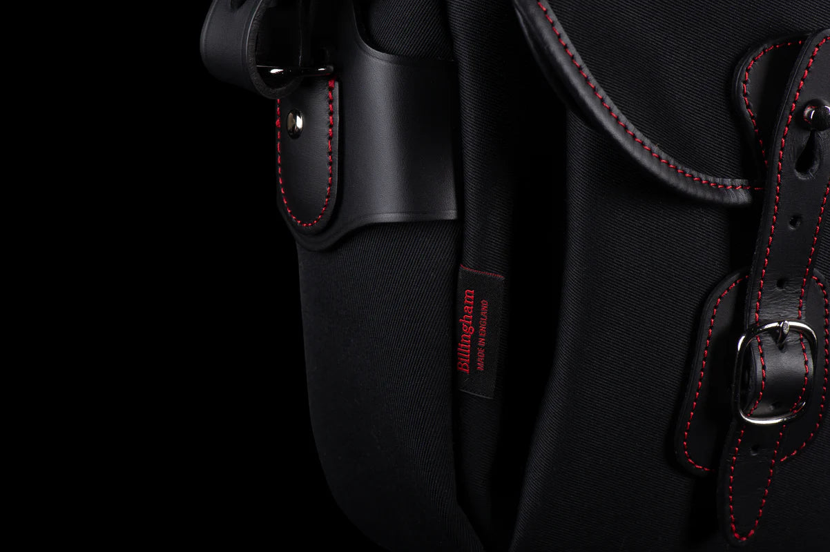 Billingham 50 Years Hadley Pro 2020 - Black/Black with Red Stitching Camera Bag