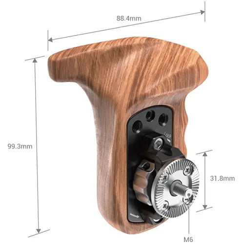 Smallrig Left Side Wooden Handle with Arri Rosette 1891B