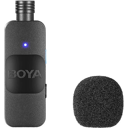 Boya BY-V2 Ultracompact 2-Person Wireless Microphone System with Lightning Connector for iOS Devices (2.4 GHz)