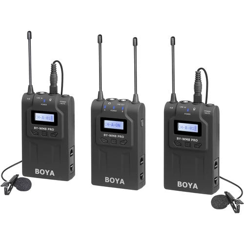 Boya BY-WM8 Pro K2 Dual Channel UHF Wireless Microphone