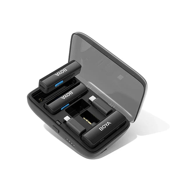 Boya BOYALINK All-in-one Design Wireless Microphone (iOS/Type C/3.5mm) Black