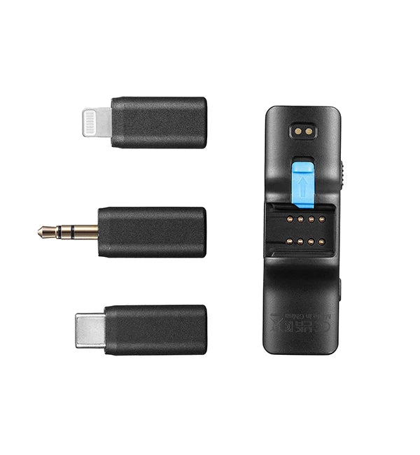Boya BOYALINK All-in-one Design Wireless Microphone (iOS/Type C/3.5mm) Black