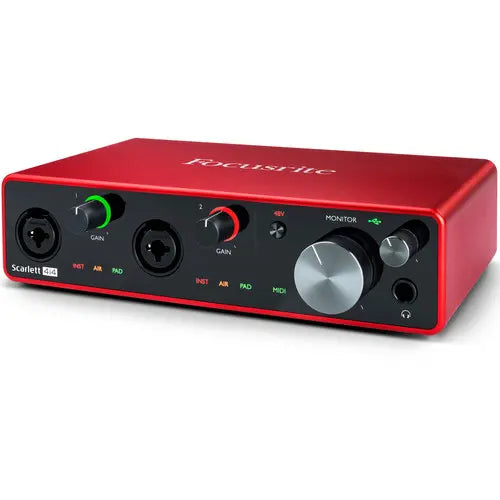 Focusrite Scarlett 4i4 USB-C Audio/MIDI Interface (3rd Generation)