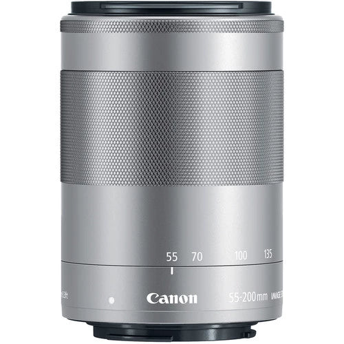 Canon EF-M 55-200mm f4.5-6.3 IS STM Lens (Silver)