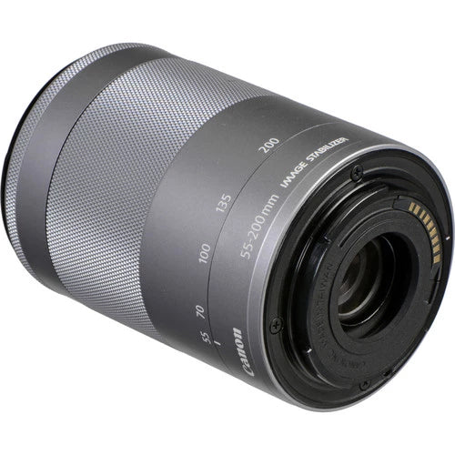 Canon EF-M 55-200mm f4.5-6.3 IS STM Lens (Silver)