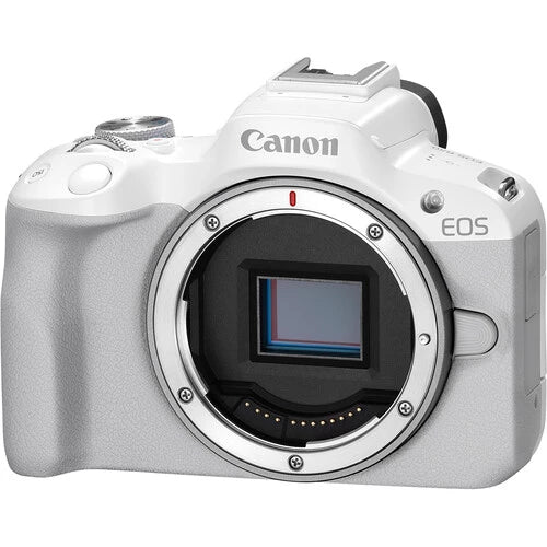 Canon EOS R50 Mirrorless Camera Body Only White