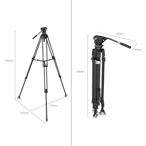 SmallRig FreeBlazer Heavy-Duty Carbon Fiber Tripod Kit AD-100 3989