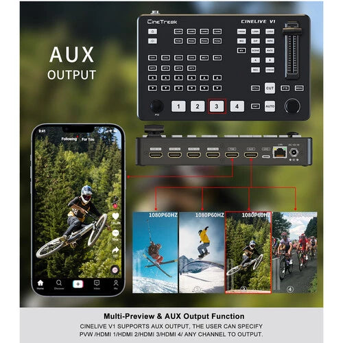 CINETREAK CINELIVE V1 4 HDMI VIDEO SWITCHER