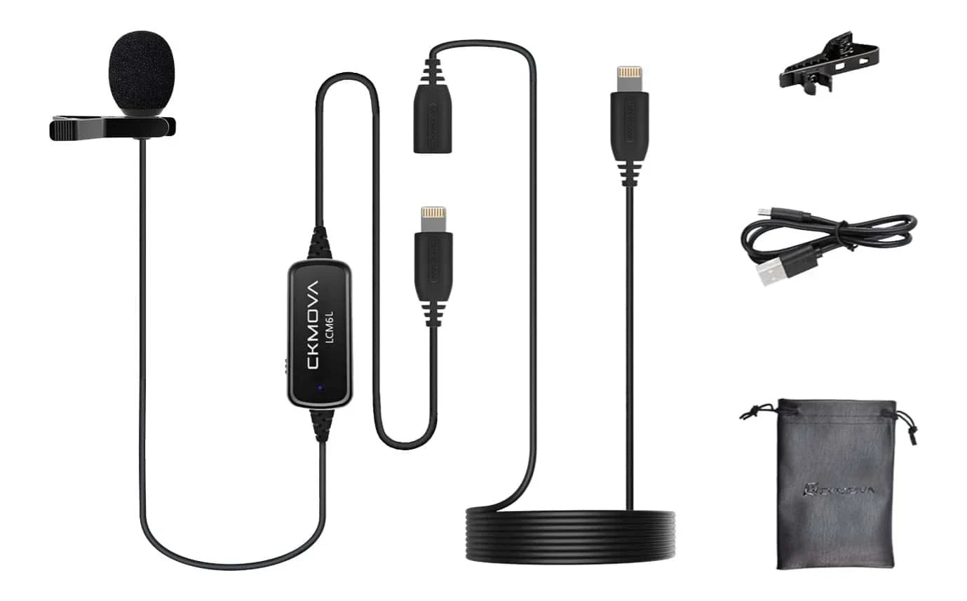 CKMova LCM6L Lavalier Microphone for iOS Lightning Devices