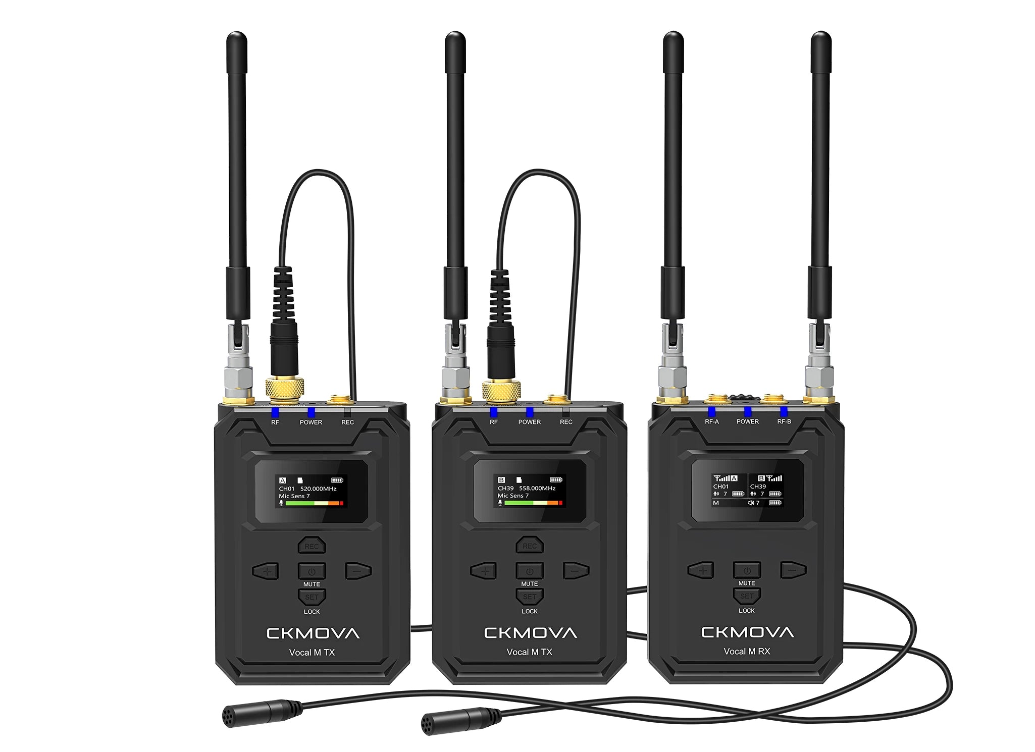CKMOVA UHF Wireless Microphone Vocal M V2