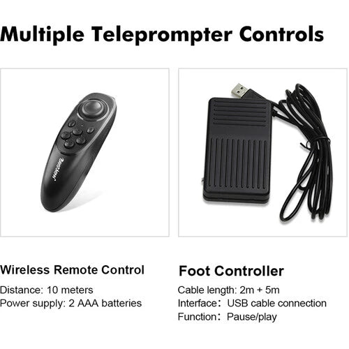 Desview T22 Broadcast Teleprompter for Camera Interview