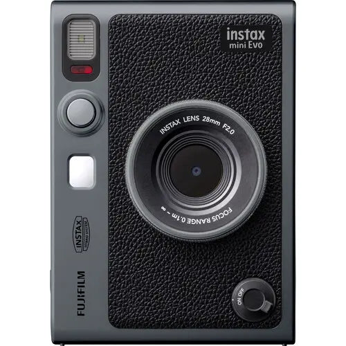 Fujifilm Instax Mini EVO Limited Edition Hybrid Instant Camera Bundle Dark Silver