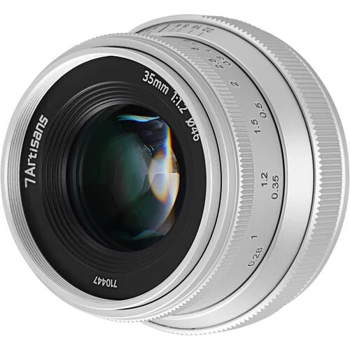 7Artisan 35mm F1.2 II Canon EOS-M Mount (Silver)
