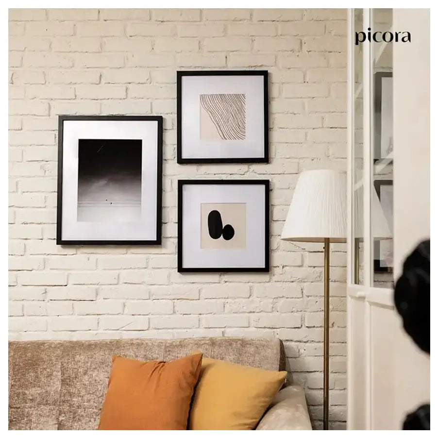 Picora Arte Multi Opening Frame 25x50cm matted to 3-Opening White