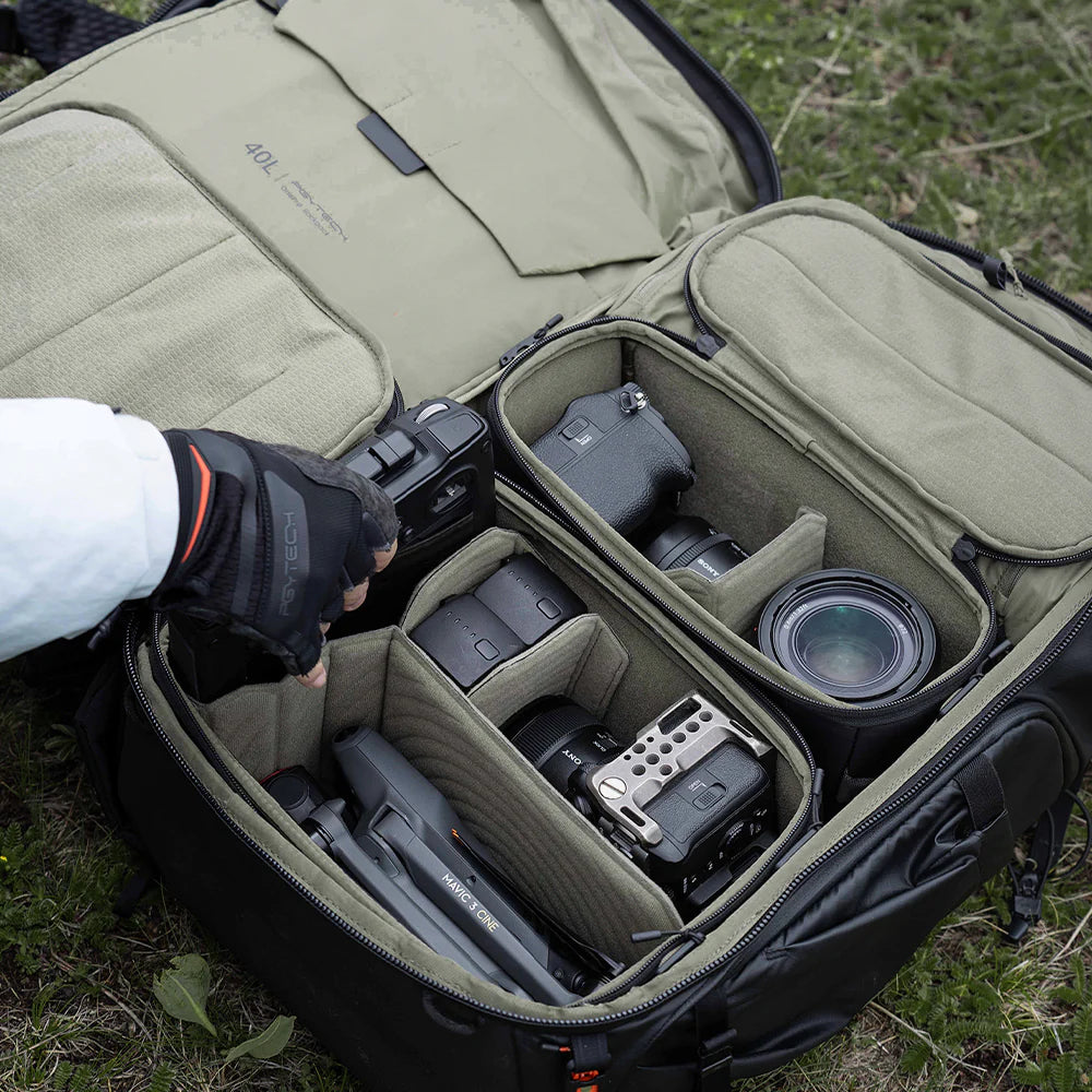 PGYTECH OnePro Flex Backpack 40L (Sunset Orange) + Camera Insert M P-CB-392