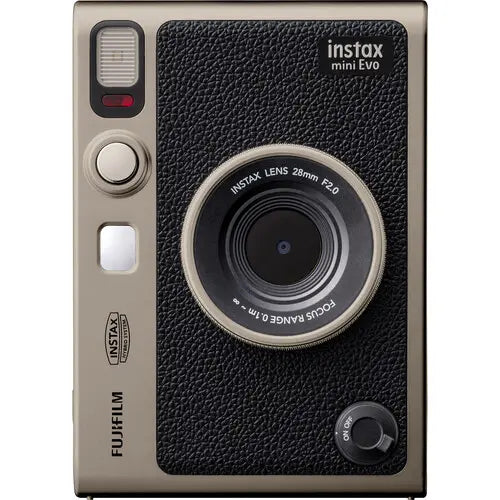Fujifilm Instax Mini EVO Limited Edition Hybrid Instant Camera Bundle Titanium Gold