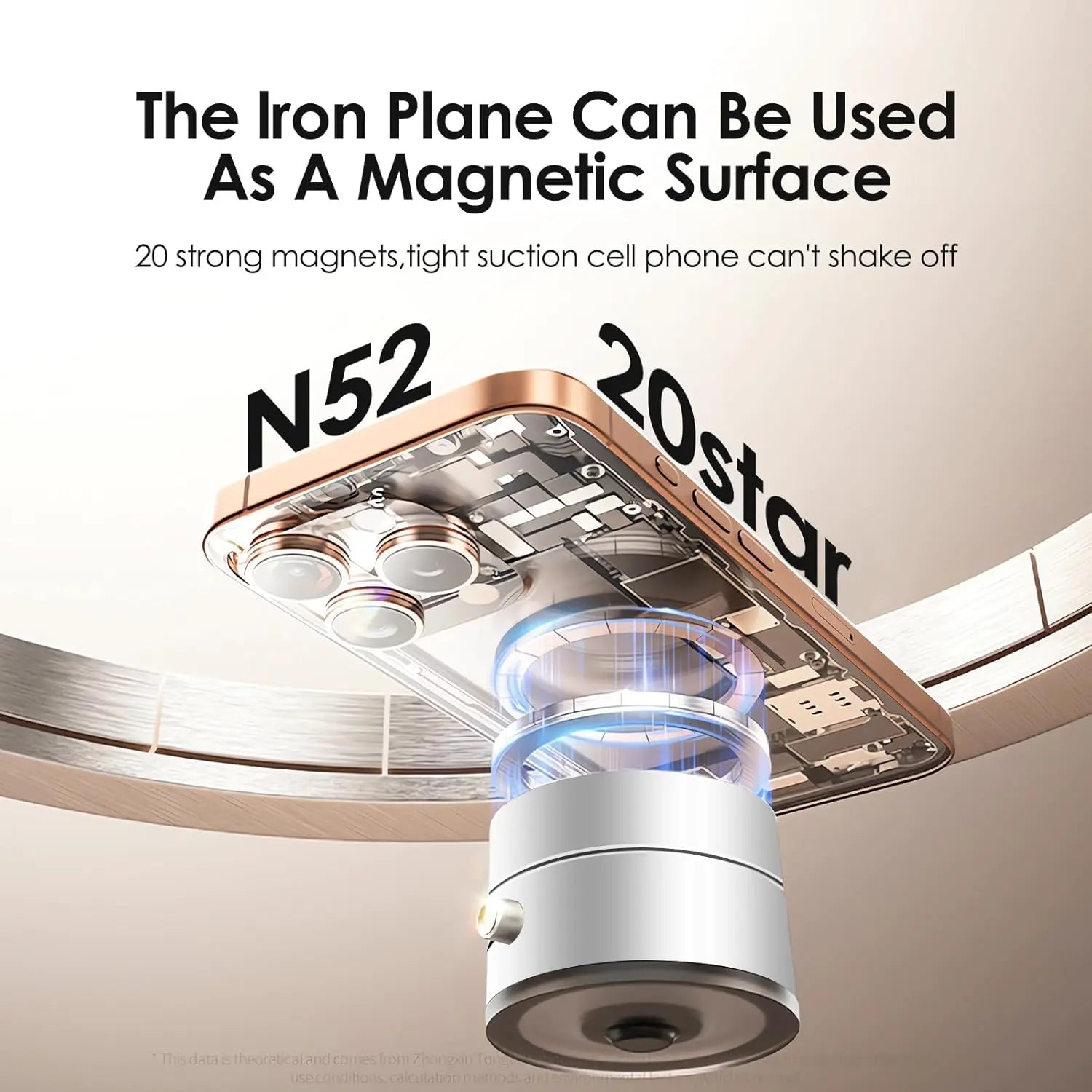 Avangarde Premium Foldable Magsafe Car Phone Holder AM-01 (White)