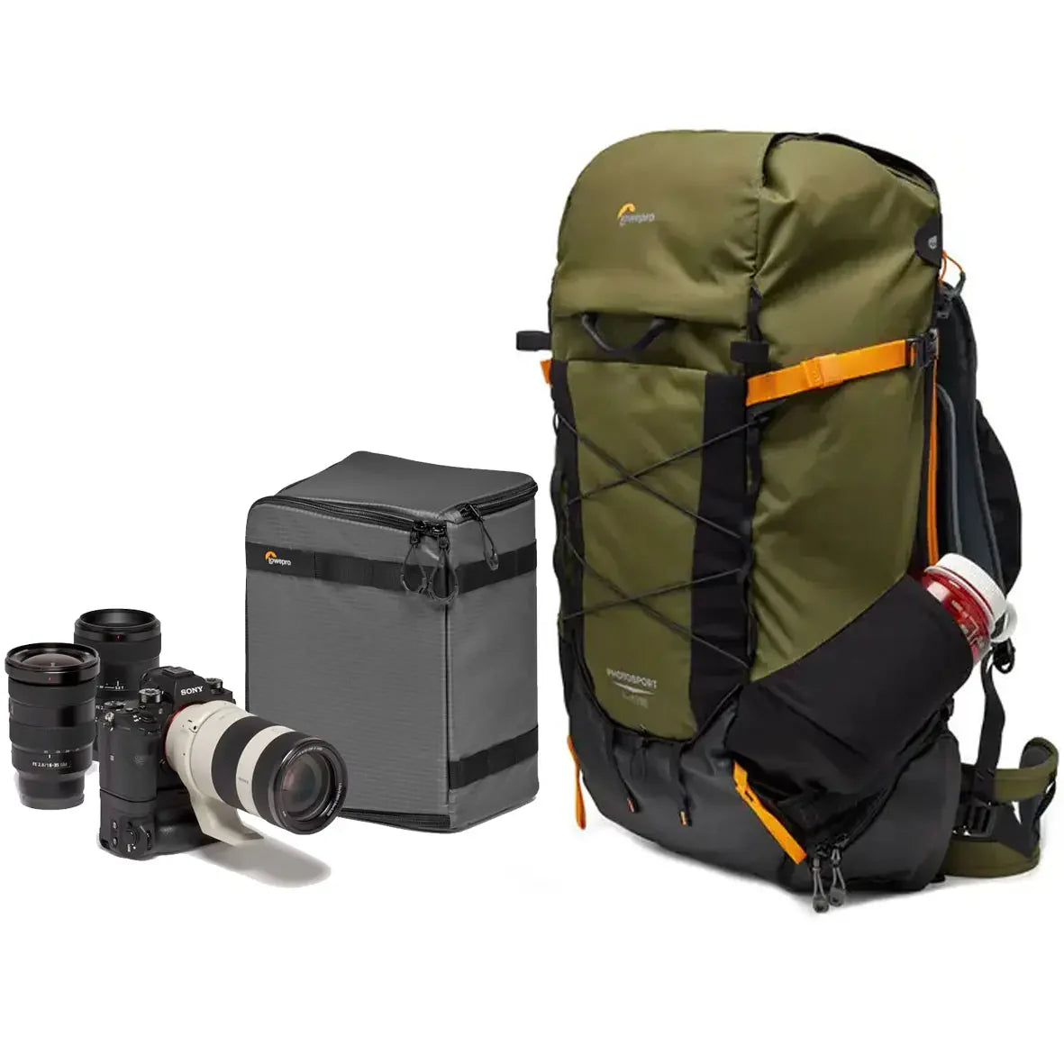 Lowepro PhotoSport X Backpack 45L AW + GEARUP PRO CAMERA BOX XL II