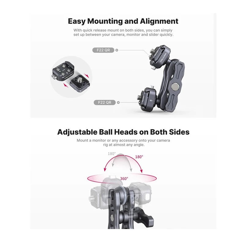 Falcam F22 Dual Head Quick Release Margic Arm kit 2548