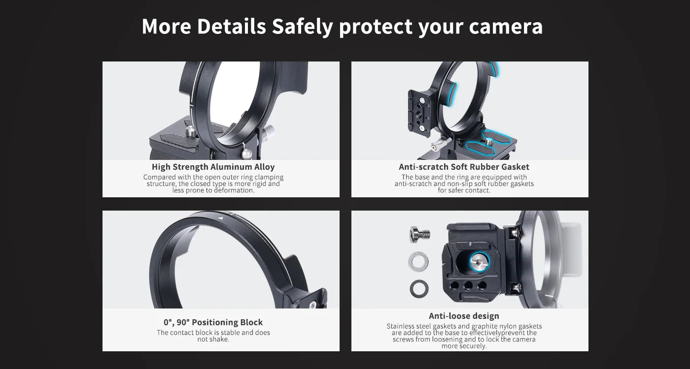 Falcam F22 & F38 & F50 Horizontal-To-Vertical Quick Release Circular Half Cage for Sony E-mount Cameras 3304