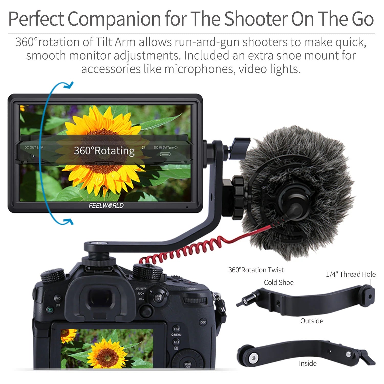 FEELWORLD FW568 V3 6-inch 3D LUT Camera Field Monitor