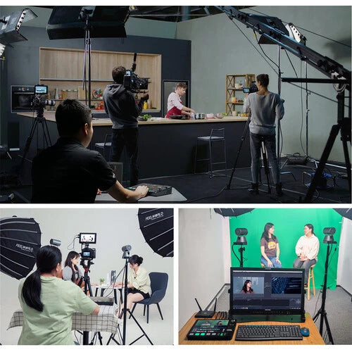 FeelWorld L4 HDMI Livestream Switcher with 10.1" LCD Monitor