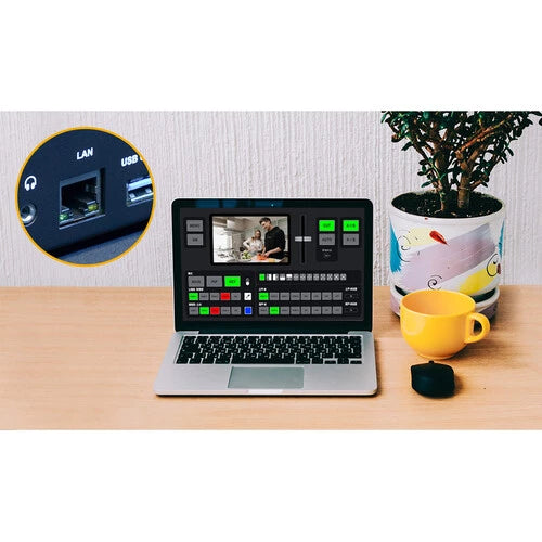 FeelWorld L4 HDMI Livestream Switcher with 10.1" LCD Monitor