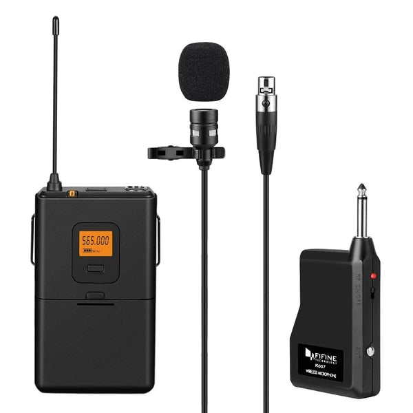 Fifine K037 Microphone Mic Clip on Wireless
