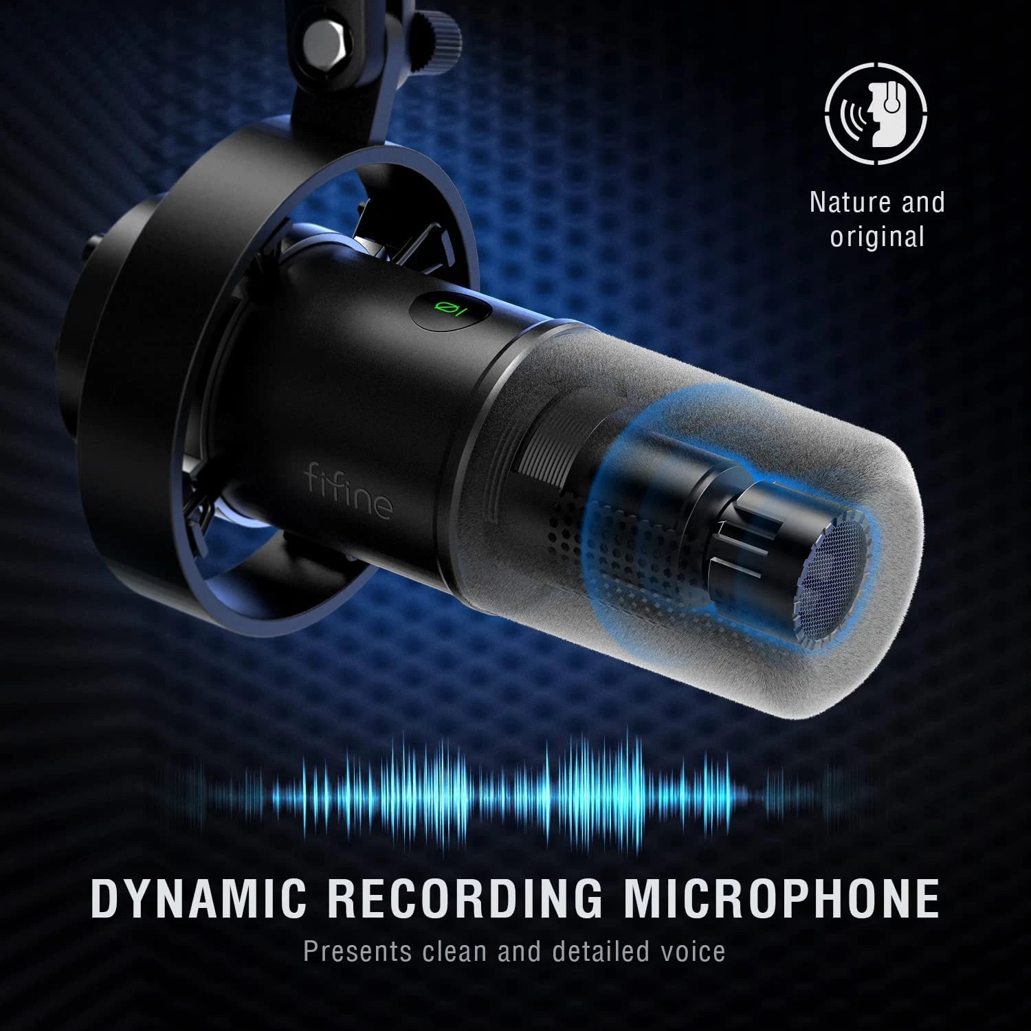 FIFINE K688 USB / XLR Dynamic Microphone for Podcast Gaming