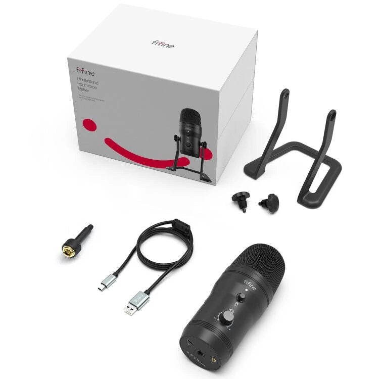 Fifine K690 USB Studio Condenser Mic with Four Polar Pattern