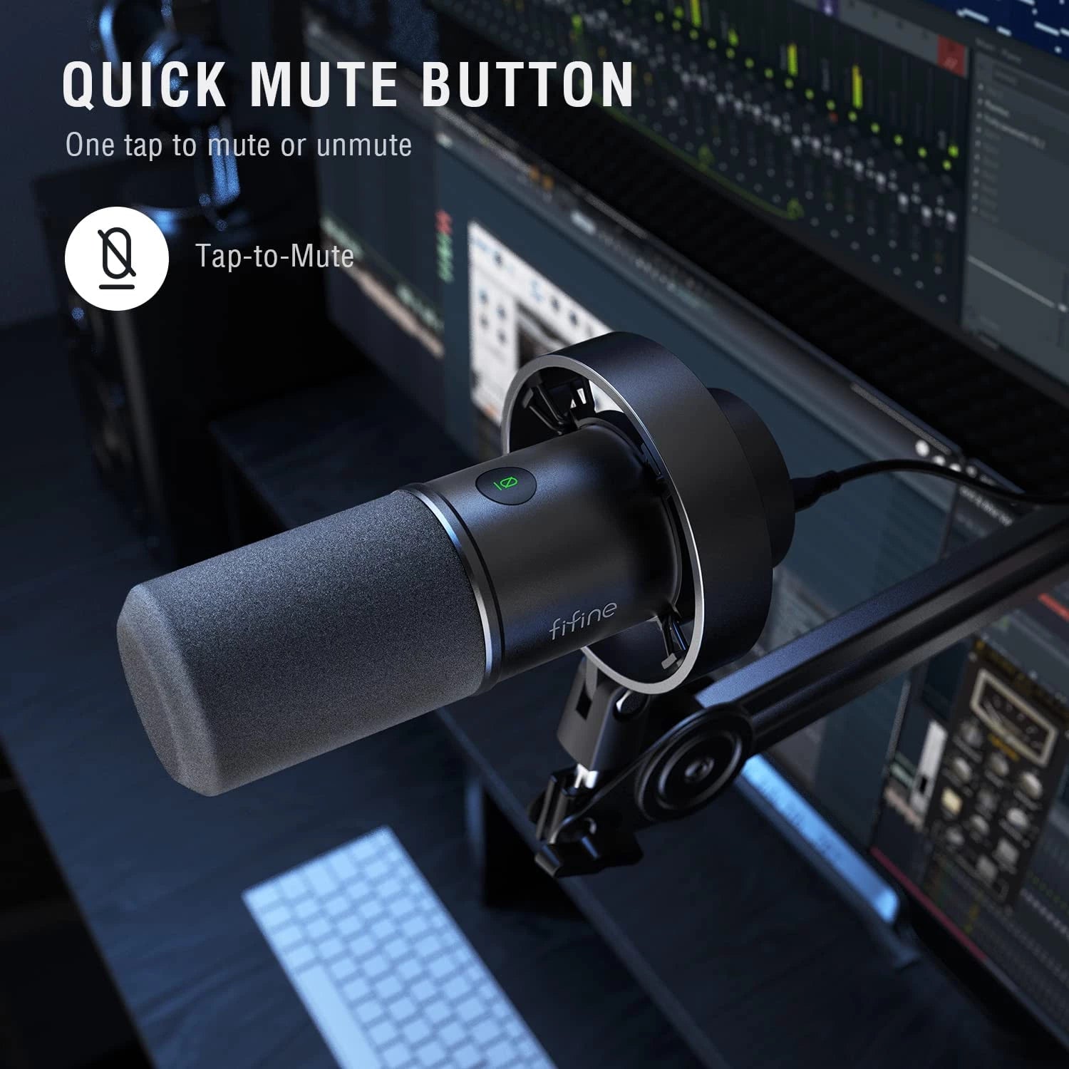 FIFINE K688 USB / XLR Dynamic Microphone for Podcast Gaming