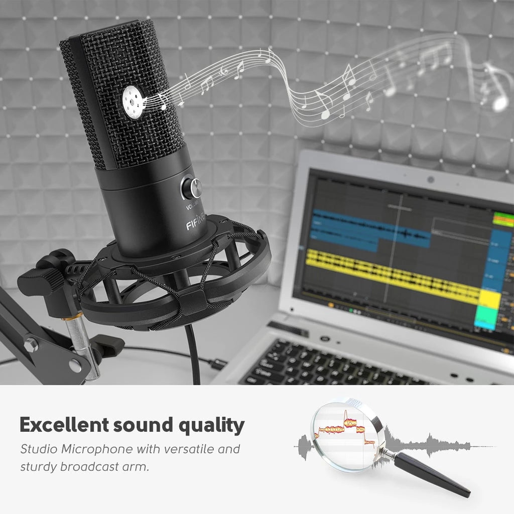 Fiifine T669  USB Condenser Mic Bundle Set