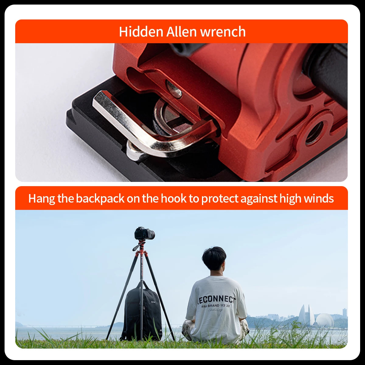 Fotopro X-Aircross 3 Video Grey Carbon Fiber Video Travel Tripod