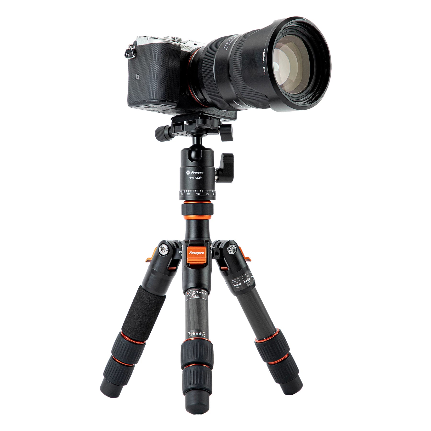 Fotopro x-go mini 2+42QP Carbon Fiber Mini Tripod