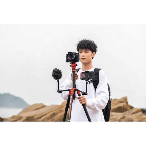 Fotopro X-Aircross 3 Video Orange Carbon Fiber Video Travel Tripod