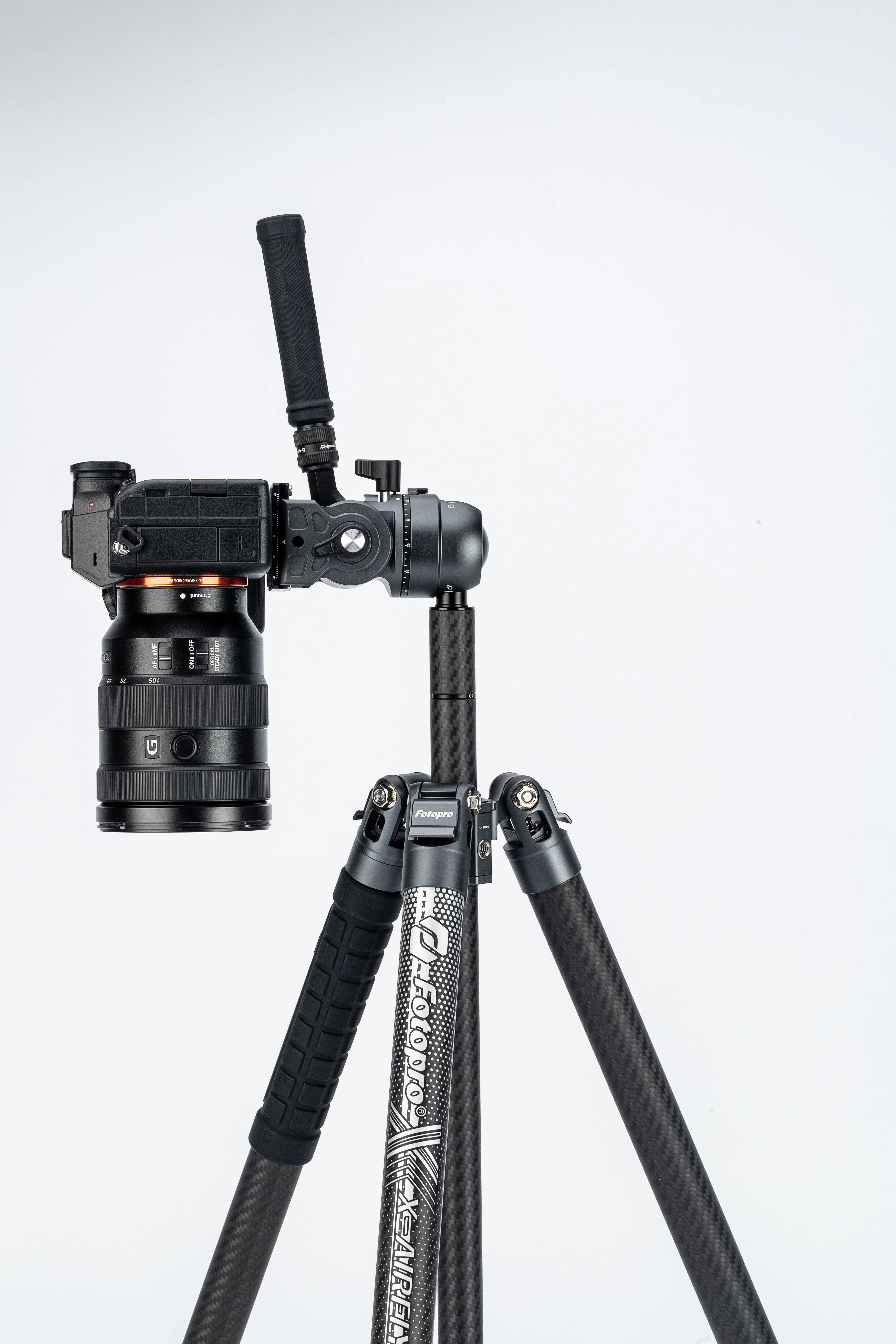 Fotopro X-Airfly MAX Video Ultra Light Carbon Fiber Tripod Gray
