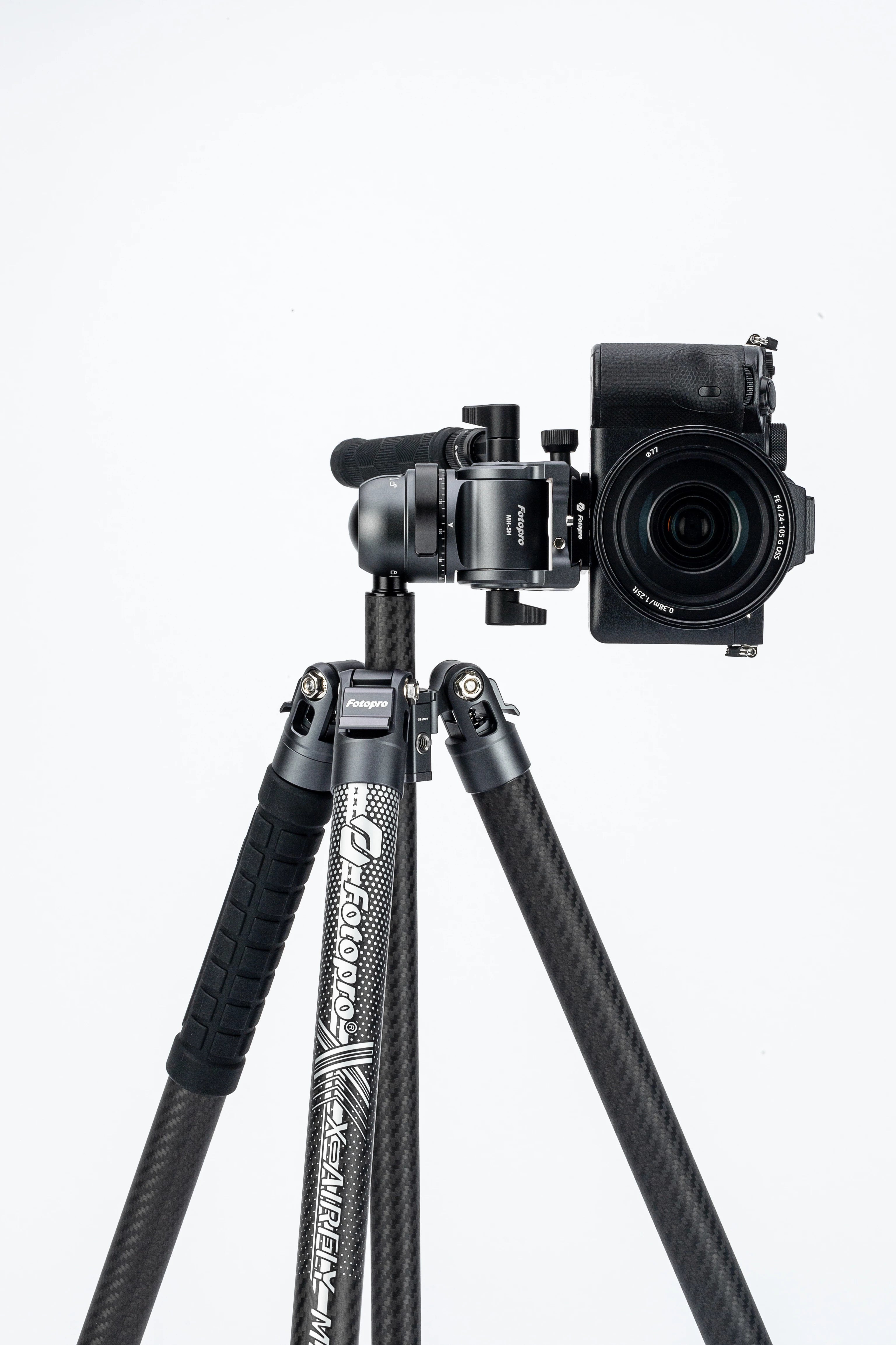 Fotopro X-Airfly MAX Video Ultra Light Carbon Fiber Tripod Gray