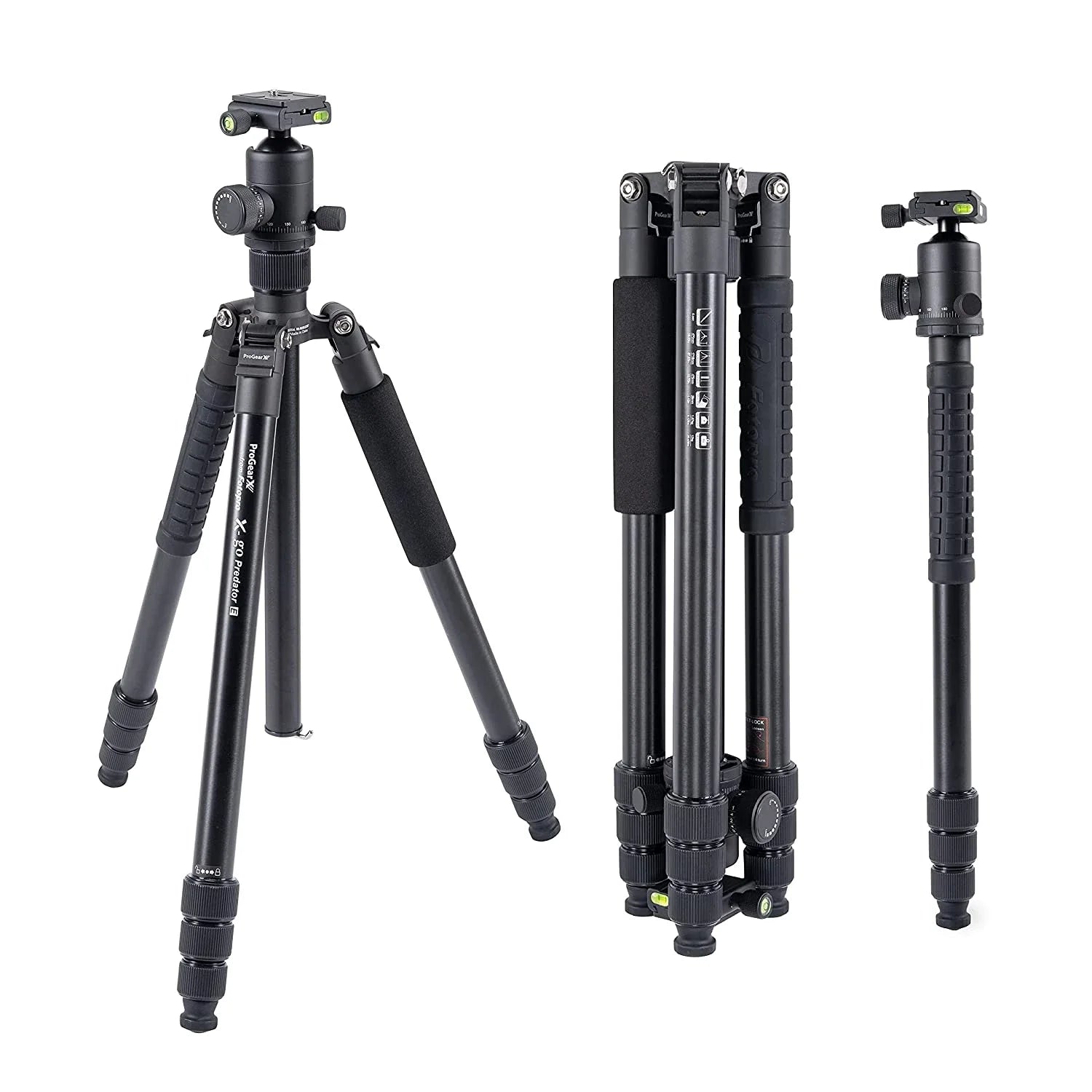 Fotopro Tripod x-go Predator E + 62Q Black