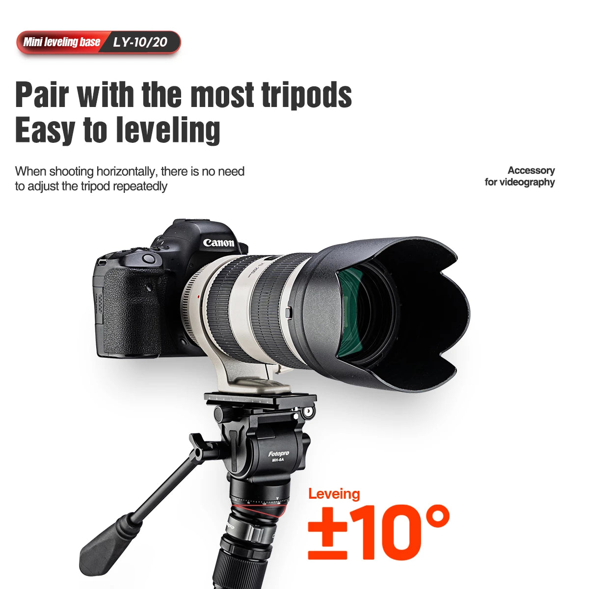 Fotopro LY-10 Grey Leveling Base