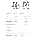 Fotopro X-Aircross 3 Video Grey Carbon Fiber Video Travel Tripod