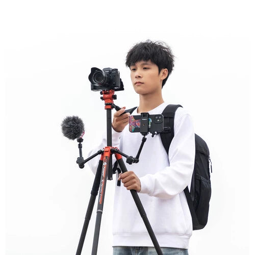 Fotopro X-Aircross 3 Lite Video Orange Carbon Fiber Video Travel Tripod