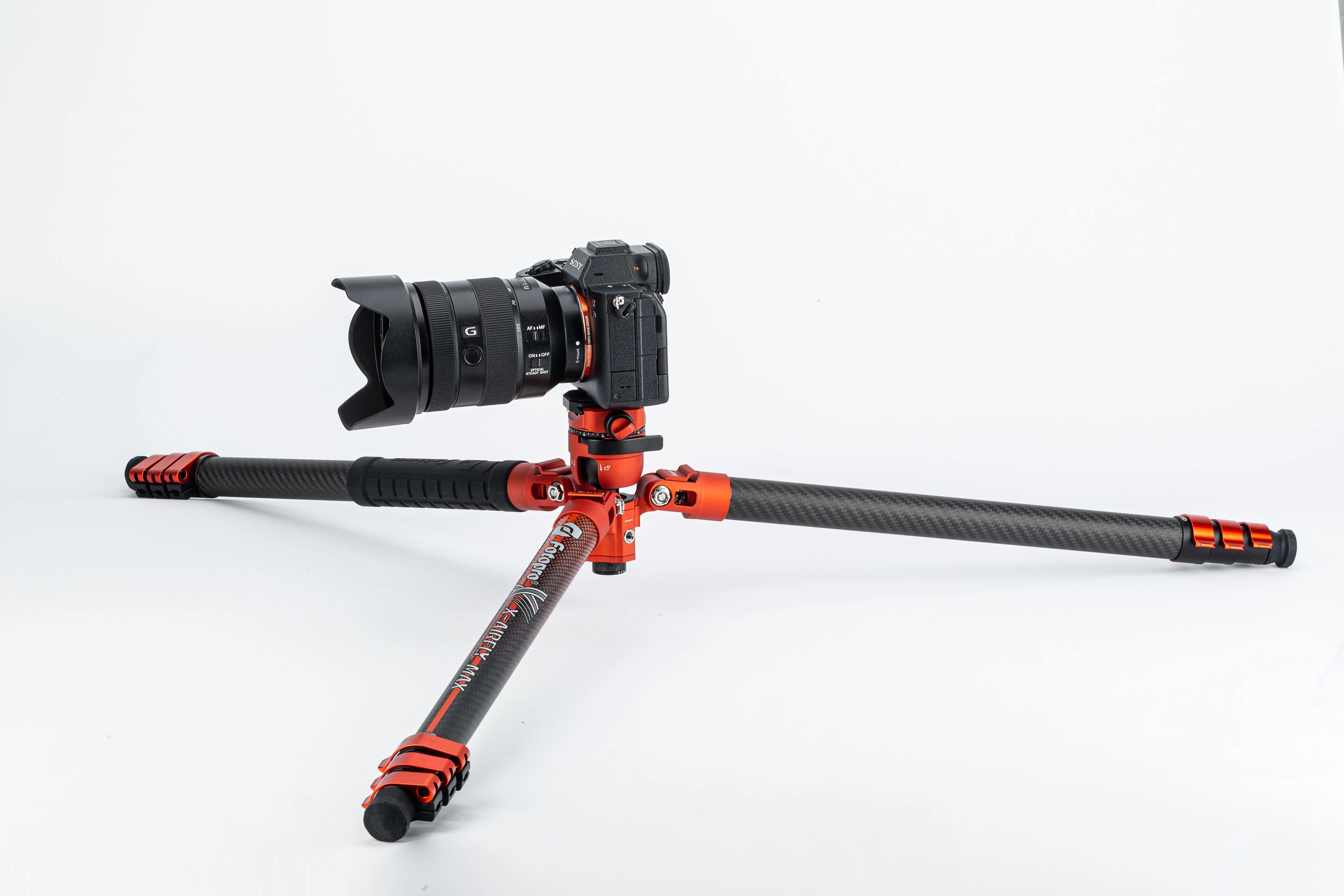 Fotopro X-Airfly MAX Ultra Light Carbon Fiber Tripod Orange