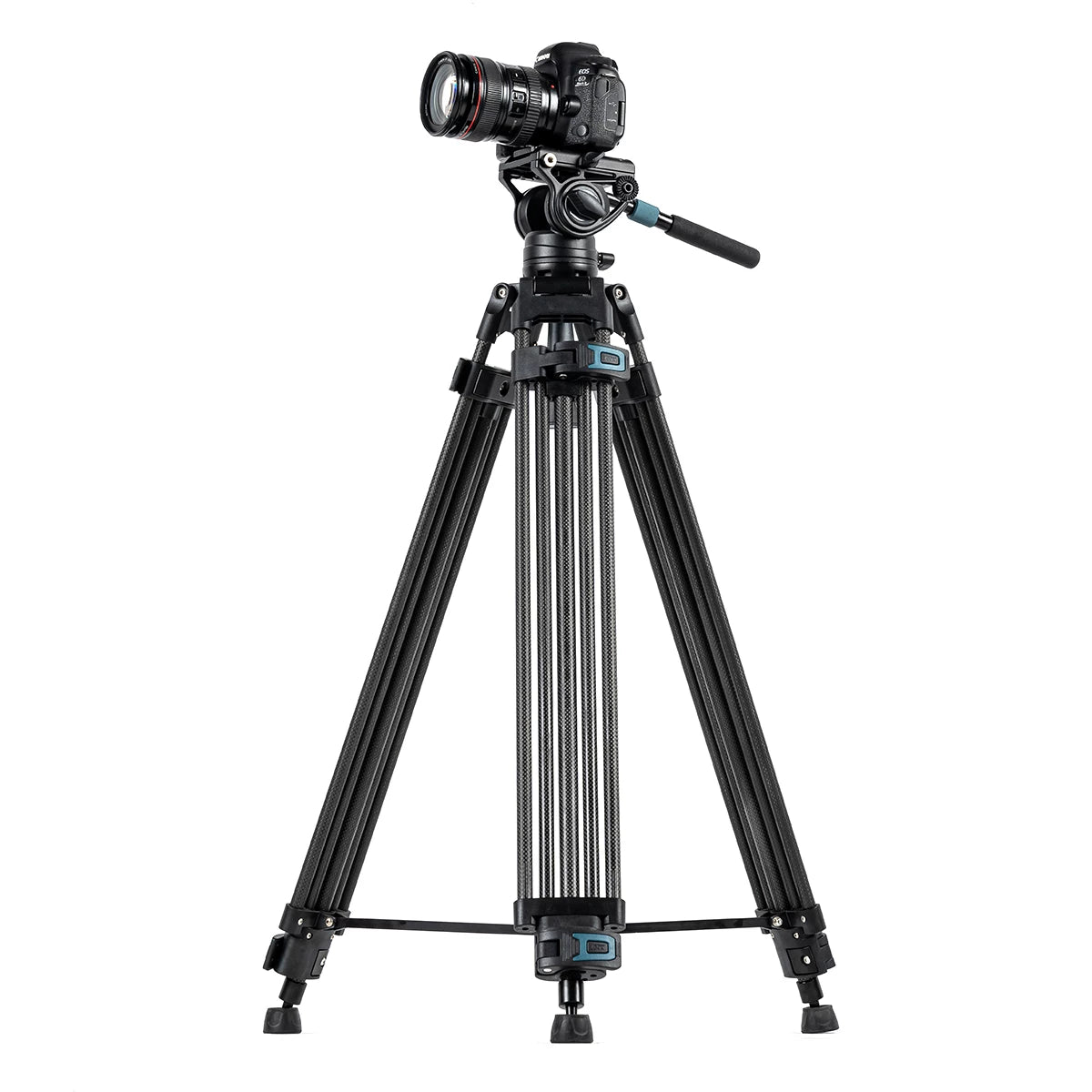 Fotopro DV-3C Heavy Duty Fluid Head Carbon Fibre Video Tripod