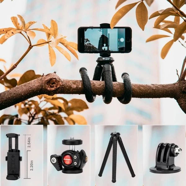 Fotopro RM80 Flexible Tripod with K2+SJ-86+GA-1