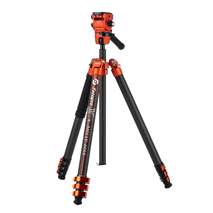 Fotopro X-Airfly MAX Video Ultra Light Carbon Fiber Tripod Orange