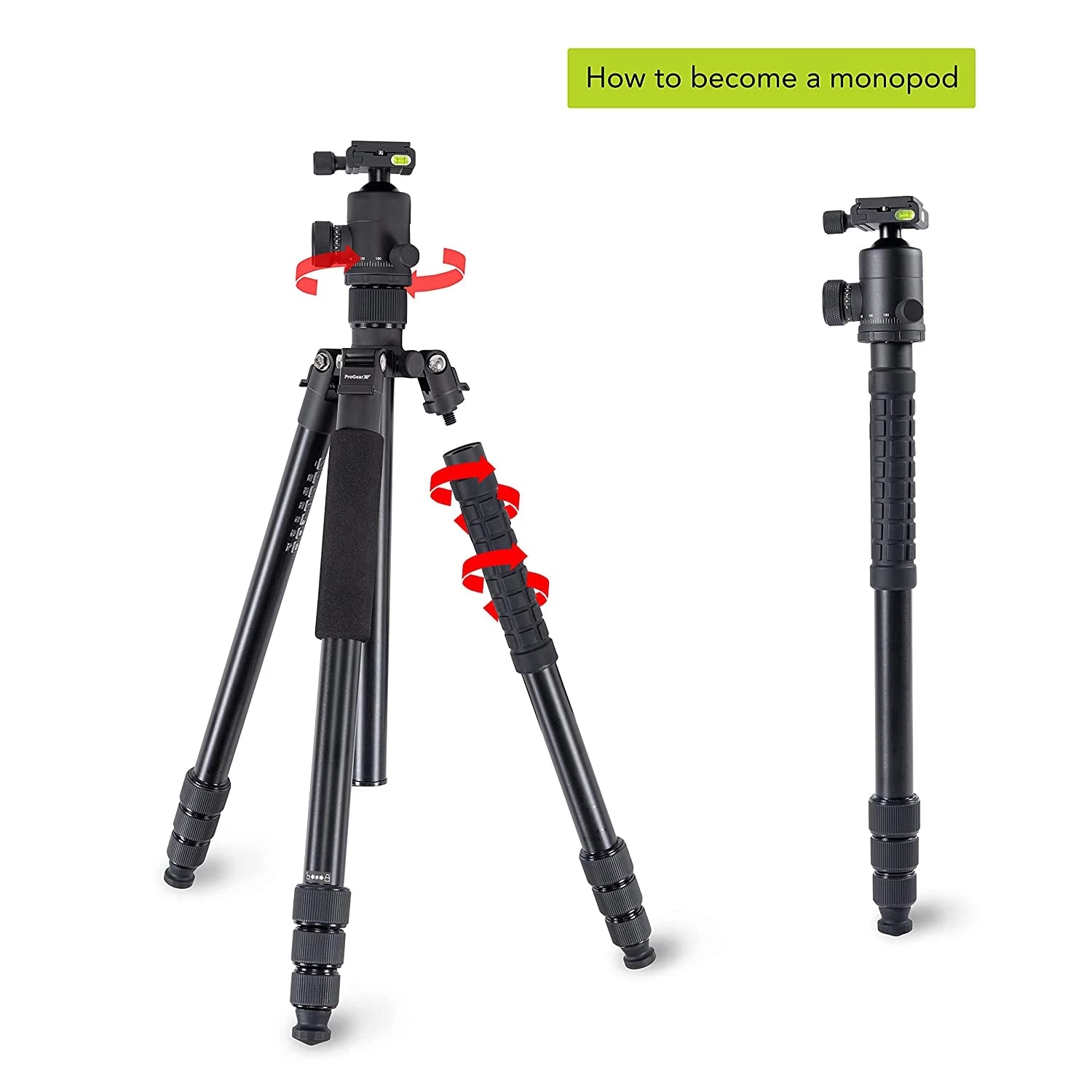 Fotopro Tripod x-go Predator E + 62Q Black