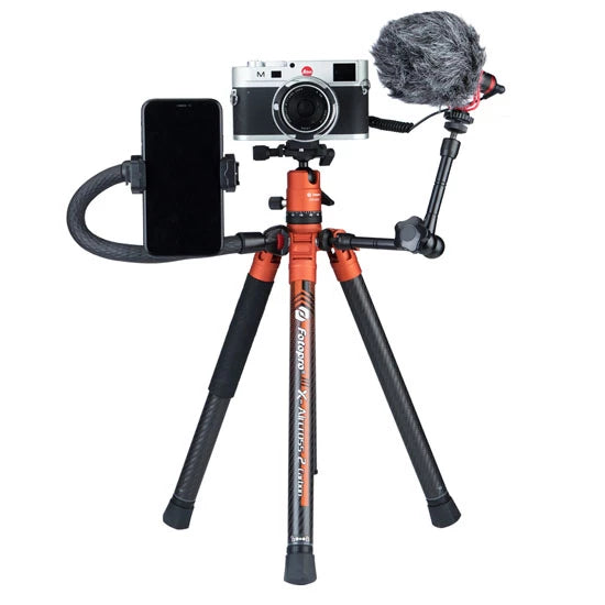 Fotopro X-AirCross 2 Carbon Fiber Tripod Flame Orange