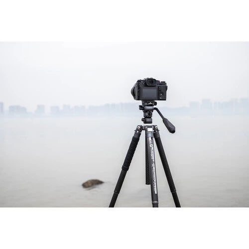 Fotopro X-Aircross 3 Video Grey Carbon Fiber Video Travel Tripod