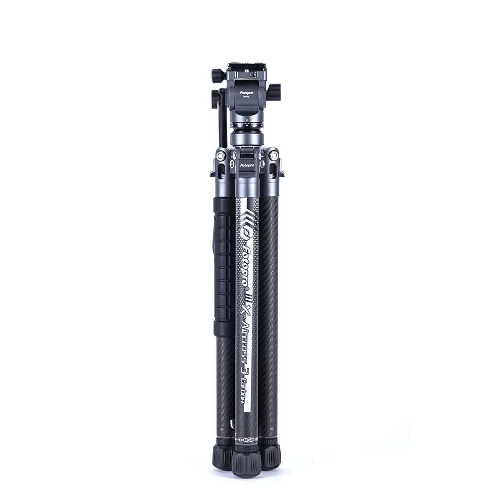 Fotopro X-Aircross 3 Lite Video Grey Carbon Fiber Video Travel Tripod